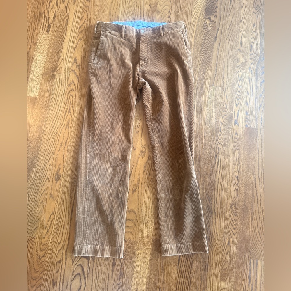 Vintage Ralph Lauren brown Corduroy Pants straight leg 34/32